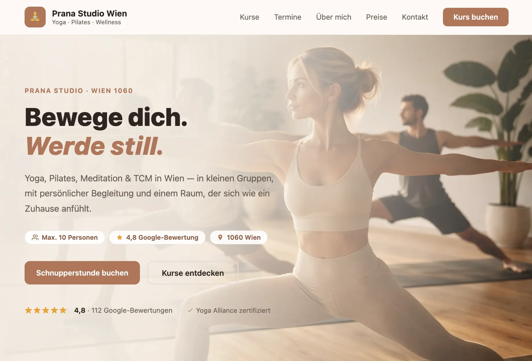 Demo Yoga-Website